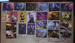 MTG 23 Final Fantasy Art Cards Near Mint **See Description** - Image 1
