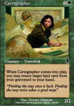MTG magic cards 1x Cartographer - Foil Odyssey NM-Mint, English - Image 1