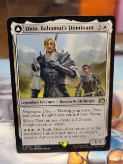 Dion, Bahamut's Dominant MTG Final Fantasy NM FFXVI Rare R 0016 Creature White - Image 1
