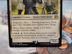Dion, Bahamut's Dominant MTG Final Fantasy NM FFXVI Rare R 0016 Creature White - Image 4
