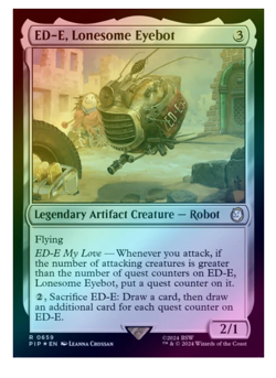 ED-E, Lonesome Eyebot - Surge Foil Fallout MTG - Image 1