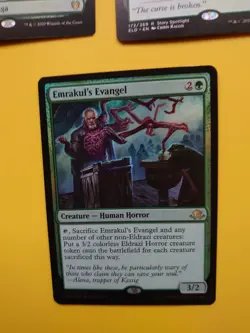 MTG Card. green rare x3 inc the first iroan games, Emrakul's evangel foil, - Image 2