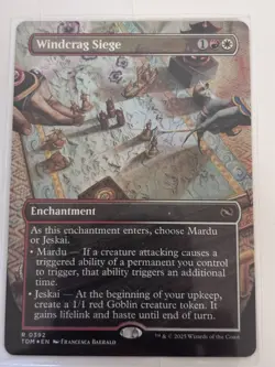 Windcrag Siege - Foil Borderless - NM - Tarkir: Dragonstorm TDM - MTG Pack Fresh - Image 1