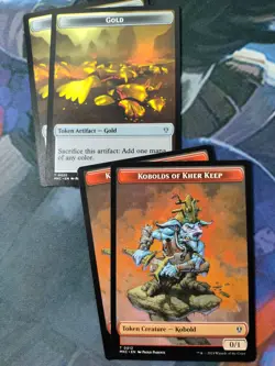Kobolds of Kher Keep / Gold Token x 4 | 7% Off 2+ | Karlov Manor | NM | MTG - Image 1