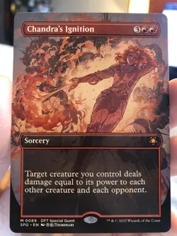 Chandra's Ignition Aetherdrift Special Guests Mythic Foil Borderless Magic MTG - Image 1