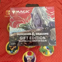 2MTG-Magic The Gathering-Adventures in Forgotten Realms Bundle Gift Edition New! 630509983285 - Image 2
