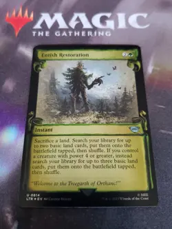 MTG. Entish Restoration. Foil Showcase Scrolls. Lord of the Rings. Pack Fresh - Image 1