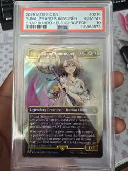 Yuna, Grand Summoner Borderless Surge Foil Commander Final Fantasy #0216 POP 3 - Image 1