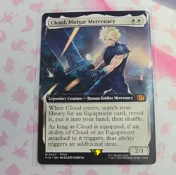 MTG Final Fantasy English Cloud, Midgar Mercenary Extended Art 0427 Non-Foil - Image 1