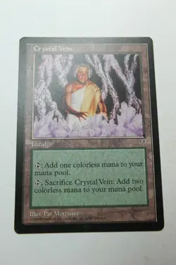 MTG Crystal Vein x1- -Mirage-Mod/Hvy Play - Image 1