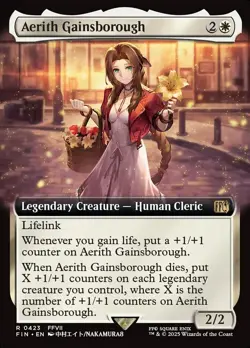 Magic MtG: *Extended Art* Aerith Gainsborough (Final Fantasy / FIN), NM - Image 1