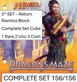 Magic the Gathering Complete Full Set Cube Dragon's Maze 3rd set Ravnica 1R 2U3C - Image 1