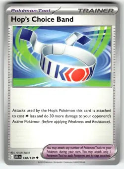 Pokemon SV09 Journey Together Card Hop's Choice Band 148/159 - Image 1