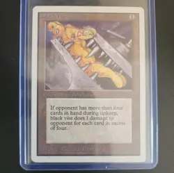 Magic the Gathering Card, Black Vise, Rare, Unlimited Edition - Image 1