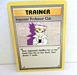 IMPOSTER PROFESSOR OAK - Non Holo - 73/102 - Base Set - Pokemon Card - LP - Image 1