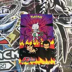 Bubble Shiny Mewtwo Purple Holo Box Hit Pokemon Card Database Team Rocket Peru - Image 1