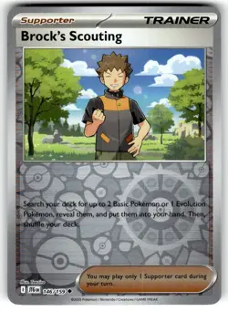 Pokemon SV09 Journey Together Card Brock's Scouting 146/159 Reverse Holo - Image 1
