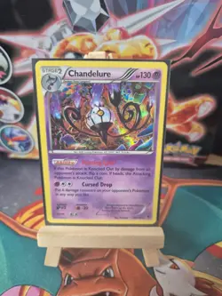 Pokemon TCG Chandelure Phantom Forces Holo Card 43/119 Rare - Image 1