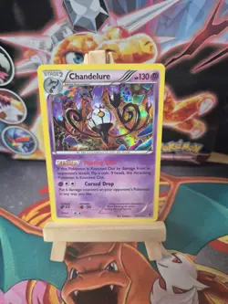 Pokemon TCG Chandelure Phantom Forces Holo Card 43/119 Rare - Image 2