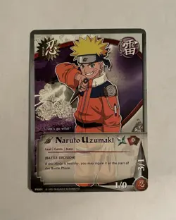 Naruto Uzumaki Collectible Card Game Trading Card PR001 - Image 2