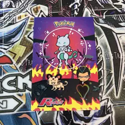 Bubble Shiny Mewtwo Hearts Holo Pokemon Card Database Team Rocket Peru - Image 1