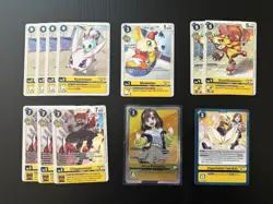 [LOT OF 12] Digimon Card Game Arisa Kinosaki Cards BT22 Cyber Eden - Image 1