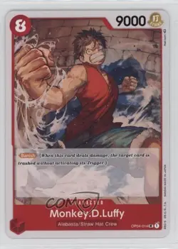 2023 One Piece Card Game: Kingdoms of Intrigue OP04 Monkey D Luffy 0it8 - Image 1
