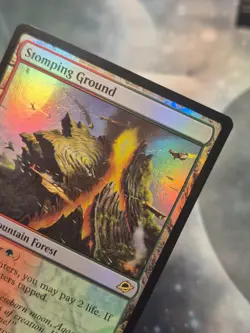 FOIL R 0258 Stomping Ground Mountain Forest Shock Edge of Eternities MTG Card - Image 2
