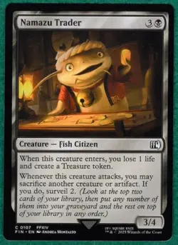 Namazu Trader - Final Fantasy FIN #0107 - Magic: The Gathering MTG Card - Image 1