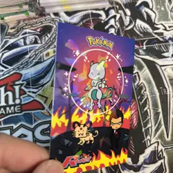 Bubble Shiny Mewtwo Cracked Ice Holo Pokemon Card Database Team Rocket Peru - Image 2