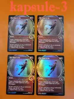 4x The Chase Is On | FOIL Showcase | Murders at Karlov Manor | MTG Magic Cards - Image 1