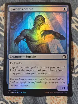 Larder Zombie FOIL Innistrad: Midnight Hunt MTG Magic - Image 1