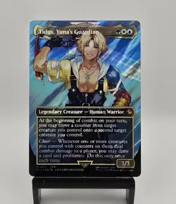 Tidus, Yuna's Guardian (Borderless) Surge Foil #0213 MTG Final Fantasy (FIC) - Image 1