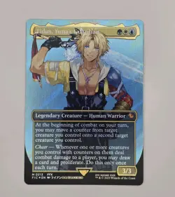 Tidus, Yuna's Guardian (Borderless) Surge Foil #0213 MTG Final Fantasy (FIC) - Image 3