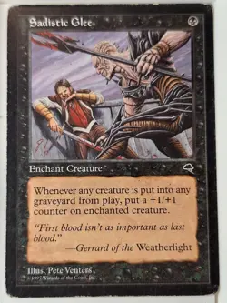 Sadistic Glee - (HP) Tempest - Magic the Gathering MTG - Image 1