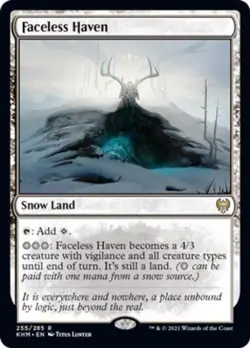 Faceless Haven -Foil Medium Play MTG Kaldheim - Image 1