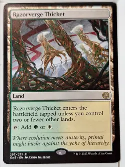 Razorverge Thicket - Phyrexia: All Will Be One - Magic the Gathering MTG Nice! - Image 1