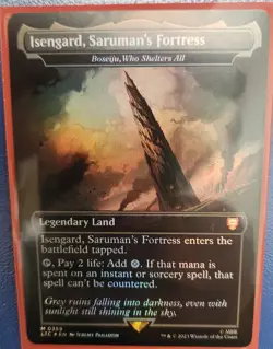 Isengard, Saruman's Fortress - Boseiju. Lord of the Rings MTG Foil 0359 - Image 1