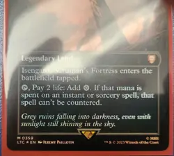 Isengard, Saruman's Fortress - Boseiju. Lord of the Rings MTG Foil 0359 - Image 2