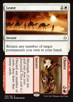 Leave to Chance -Foil Medium Play MTG Hour of Devastation - Image 1