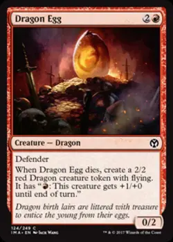 Dragon Egg -Foil Medium Play MTG Iconic Masters - Image 1