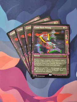 Come Back Wrong x 4 - Showcase | 7% Off 2+ | Duskmourn| NM | MTG - Image 1