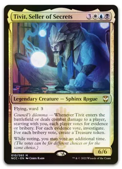 Tivit, Seller of Secrets #10 (Foil) (NM) Streets New Capenna NCC Magic MTG - Image 1