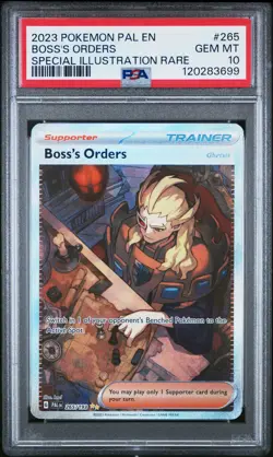 PSA 10 Boss'sOrders 265 2023 Pokemon Pal En-Paldea Evolved - Image 1