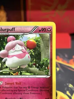 EXCLUSIVE Slurpuff 95/146 LP - Non Holo Variant XY Base Pokemon Card - Image 3