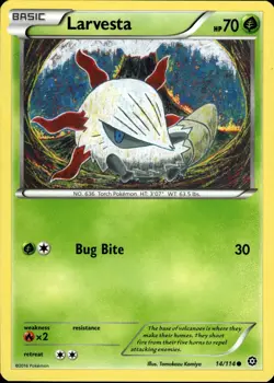 Larvesta 14/114 | XY - Steam Siege | Pokemon TCG | English | Common - Image 2