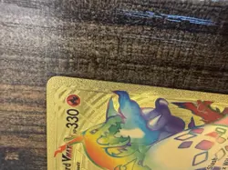 Pokemon 2020 Charizard VMAX 074/073 Rainbow Gold Metal HP330 Pokemon Card - Image 2