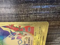 Pokemon 2020 Charizard VMAX 074/073 Rainbow Gold Metal HP330 Pokemon Card - Image 3