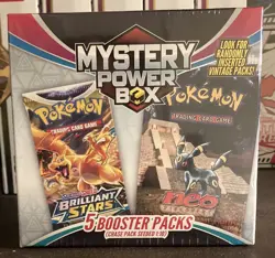 Pokemon SEALED Mystery Power Box Chase Pack Seeded 1:10 (5 Booster Packs) NEW - Image 1