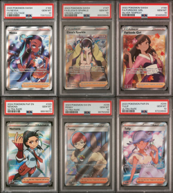 PSA 10 Waifu Set - 6 Beautiful Full Art Pokemon Trainer Cards - Image 1